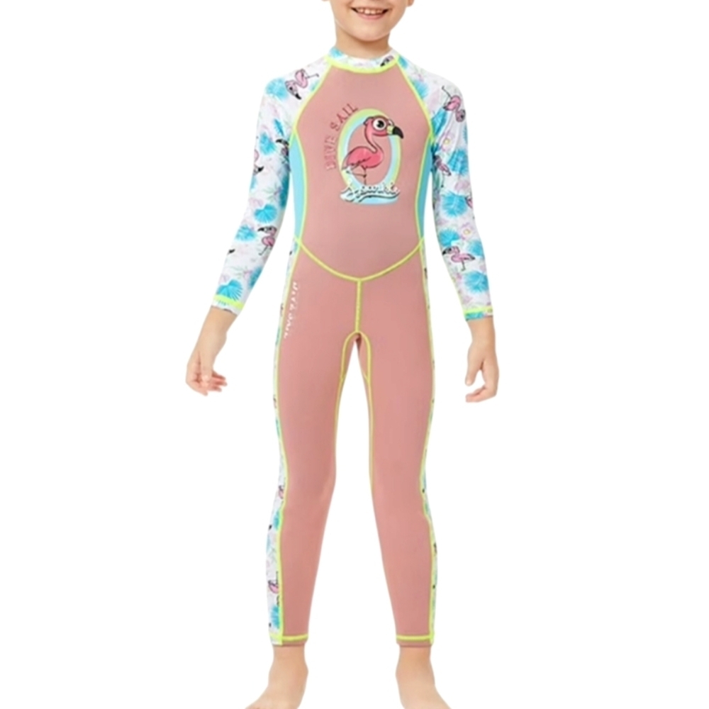 Dive & Sail Rashguard Pink and Blue Long Sleeve